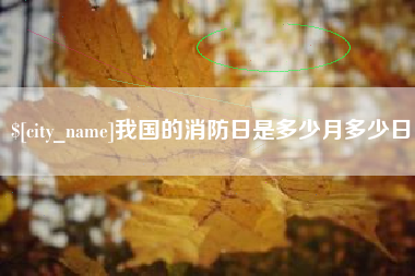 广元我国的消防日是多少月多少日