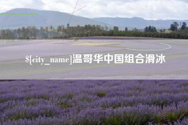 广元温哥华中国组合滑冰