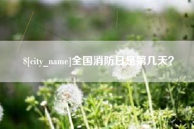 广元全国消防日是第几天？