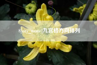 广元九宫格方向排列