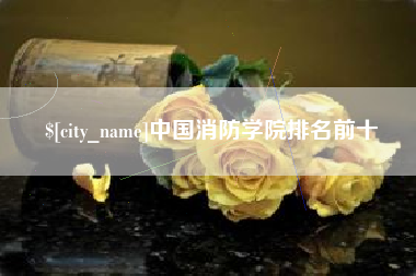 广元中国消防学院排名前十