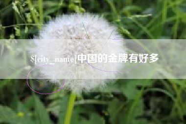 广元中国的金牌有好多