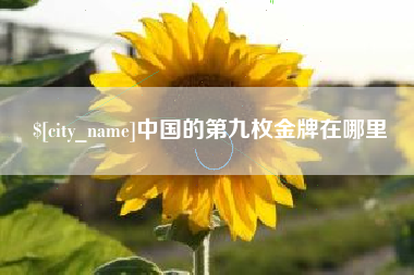广元中国的第九枚金牌在哪里