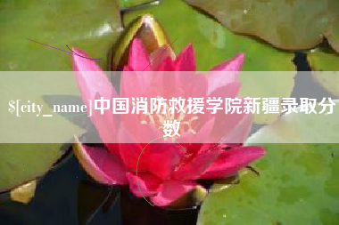 广元中国消防救援学院新疆录取分数