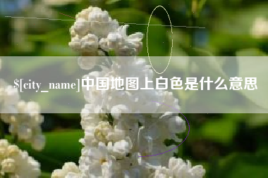 广元中国地图上白色是什么意思
