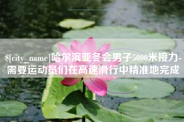 广元哈尔滨亚冬会男子5000米接力-需要运动员们在高速滑行中精准地完成