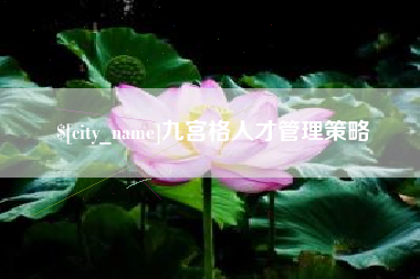广元九宫格人才管理策略