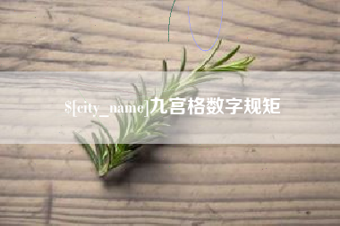 广元九宫格数字规矩