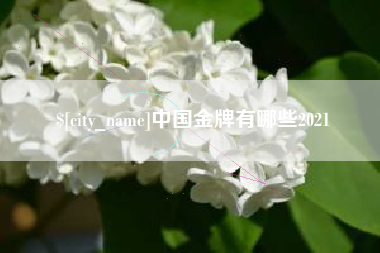 广元中国金牌有哪些2021