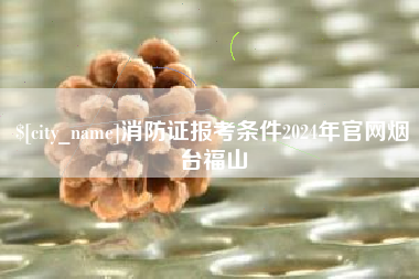 广元消防证报考条件2024年官网烟台福山